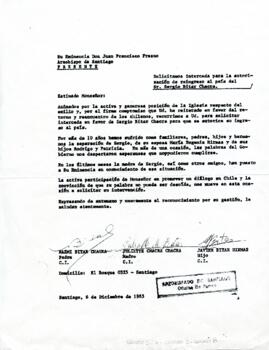 Estimado Monseñor: