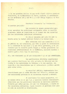 Copia fiel de la denuncia presentada por los familiares de detenidos desaparecidos a la Corte Sup...