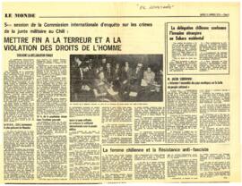 Mettre fin a la terreur et a la violation des droits de l'homme