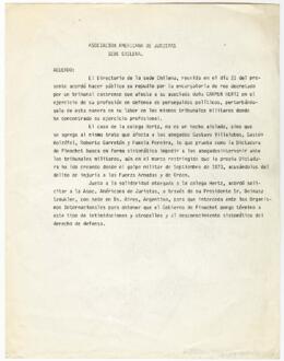 Asociación Americana de Juristas Sede Chilena