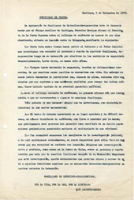 Comunicado de prensa