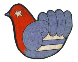 Lanigrafía bandera cubana