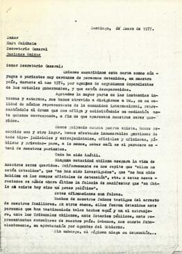 Quienes suscribimos esta carta…