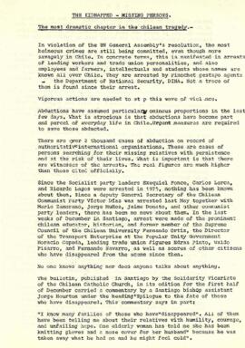 The Kidnapped – missing persons