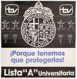 ¡Porque tenemos que protegernos! Lista A universitaria