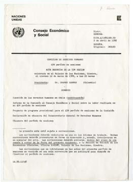 Consejo Económico y social de Naciones Unidas