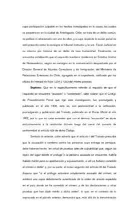 Corte Suprema de Justicia. Extradición del perpetrador (5)