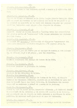 Resumen de la información relacionada con los Consejos de Guerra (11)