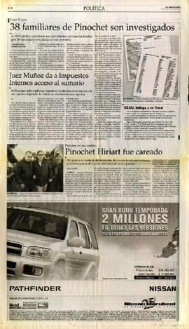 Compra venta de acciones: SVS investiga a Pinochet y sus familiares. (2)