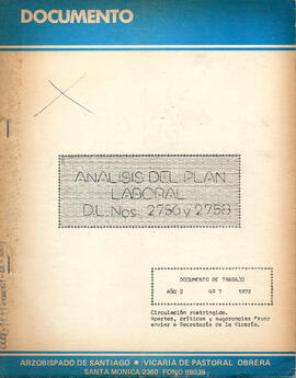 Analisis del plan laboral DL N° 2756 y 2758