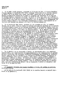Estudio de los informes de violaciones de los derechos humanos en Chile, con particular referenci...