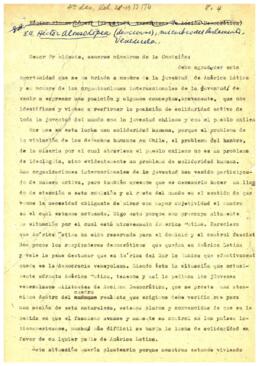 Héctor Alonso López (discurso), miembro del Parlamento, Venezuela.
