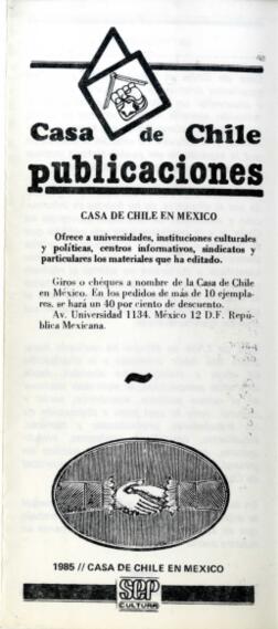 Casa de Chile Publicaciones.