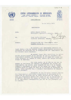Memorandum. Desaparición del funcionario... (1)