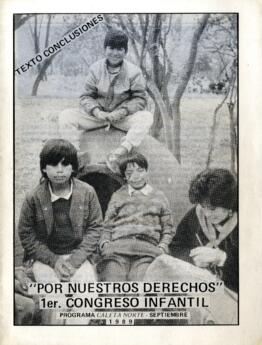 Por nuestros derechos. Primer congreso infantil